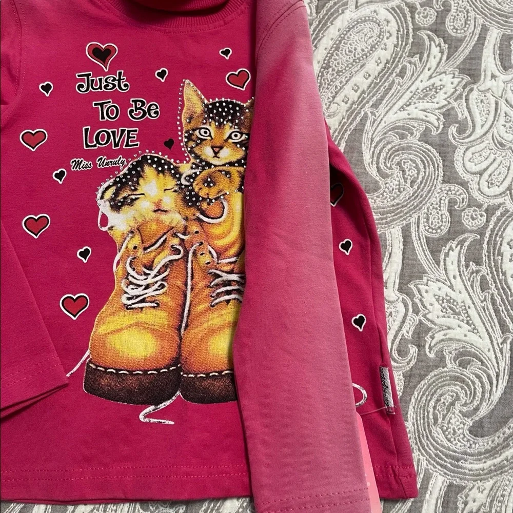 Made in turkey girls turtleneck sweater nwt - Picture 7 of 9